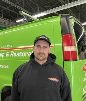 Zack Bachand, team member at SERVPRO of Fall River